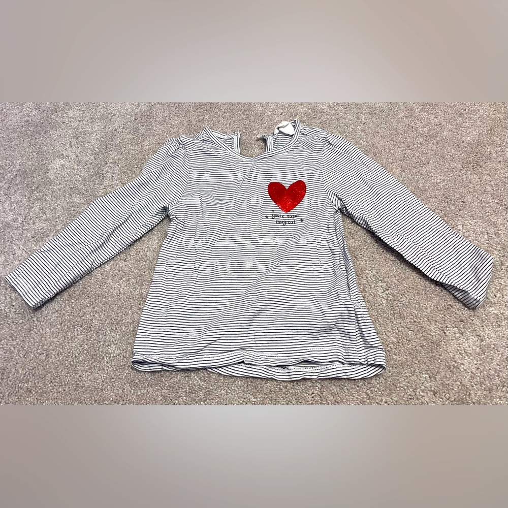 ⭐️ 5/$25 ⭐️ H&M Long Sleeve Striped Top 9-12M